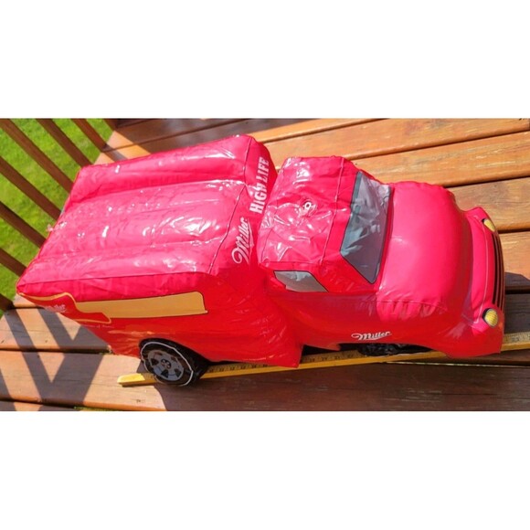 Vintage Miller High Life Beer Inflatable truck, approx. 30" Official Vinyl Ad - Picture 3 of 6